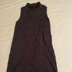 High neck mini dress